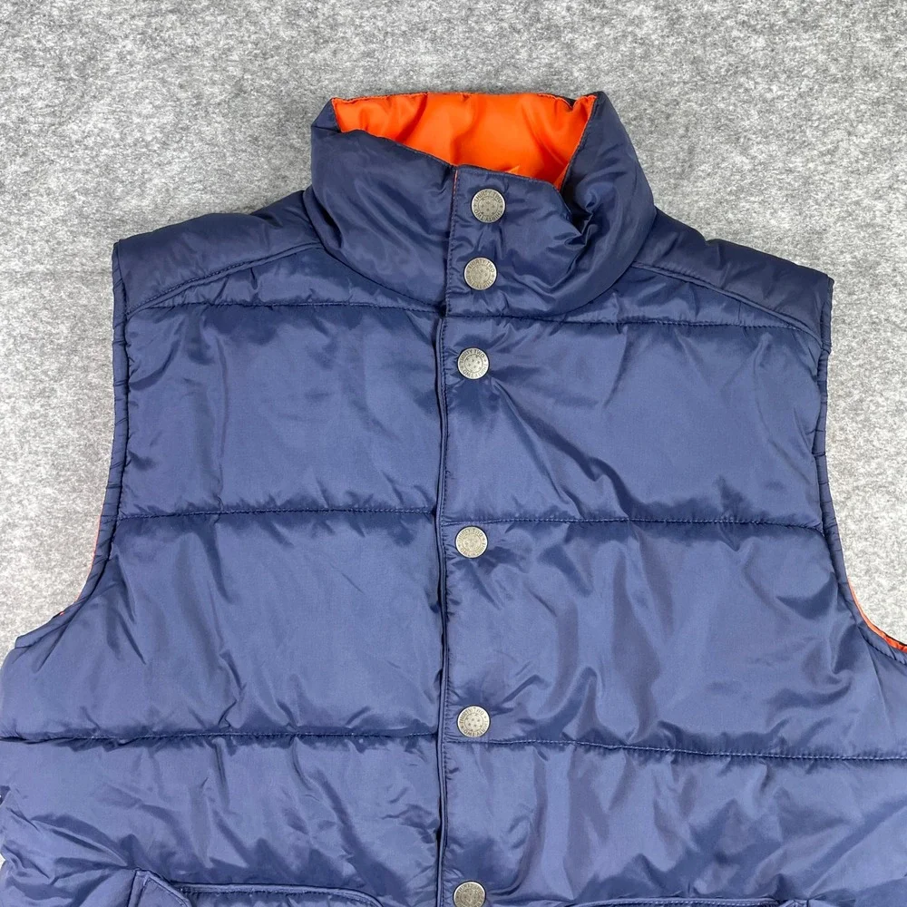 ThirtyTwo Puffer Vest Mens M Blue Joe Sexton Signature Quilted Snap Front Vest